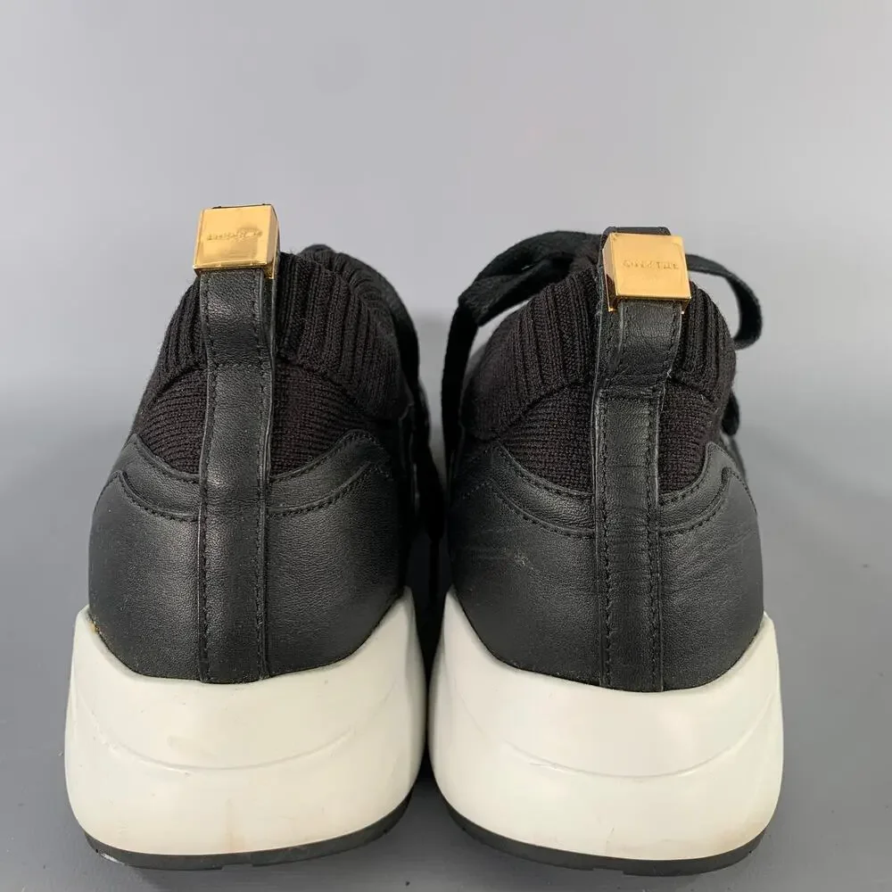 BUSCEMI Size 11 Black Knit Lace Up Lace Up Shoes